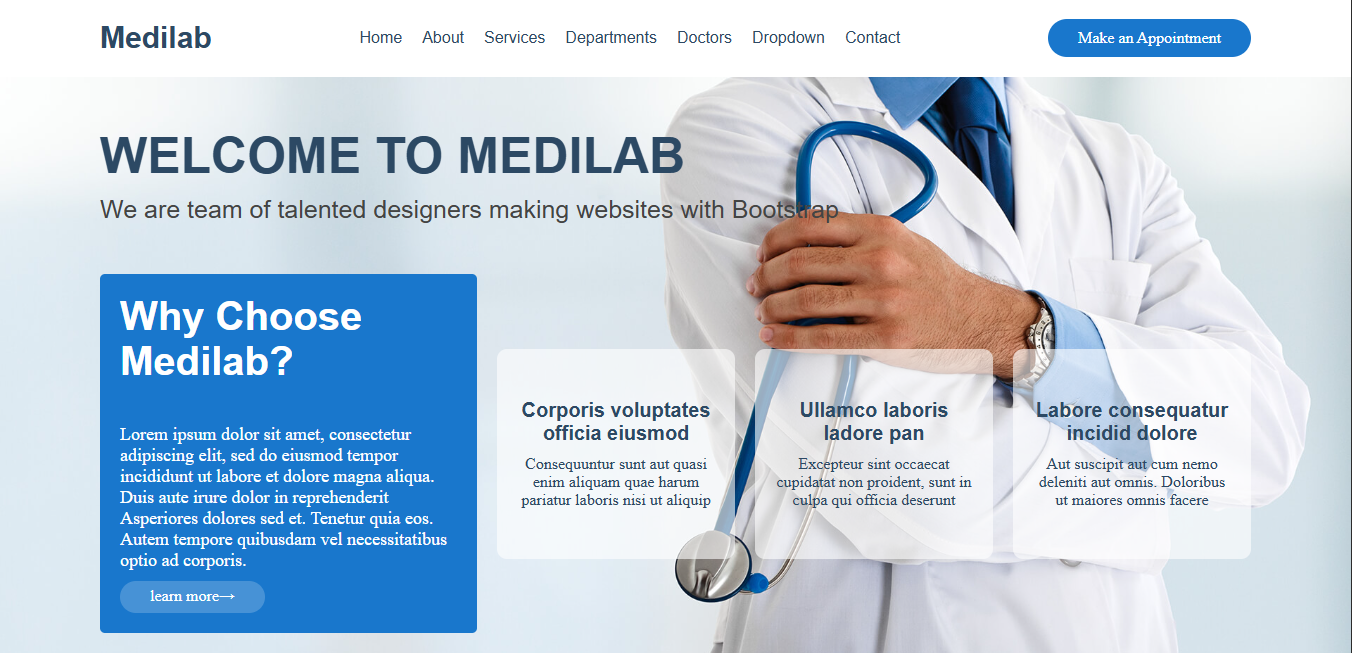 Medilab Website